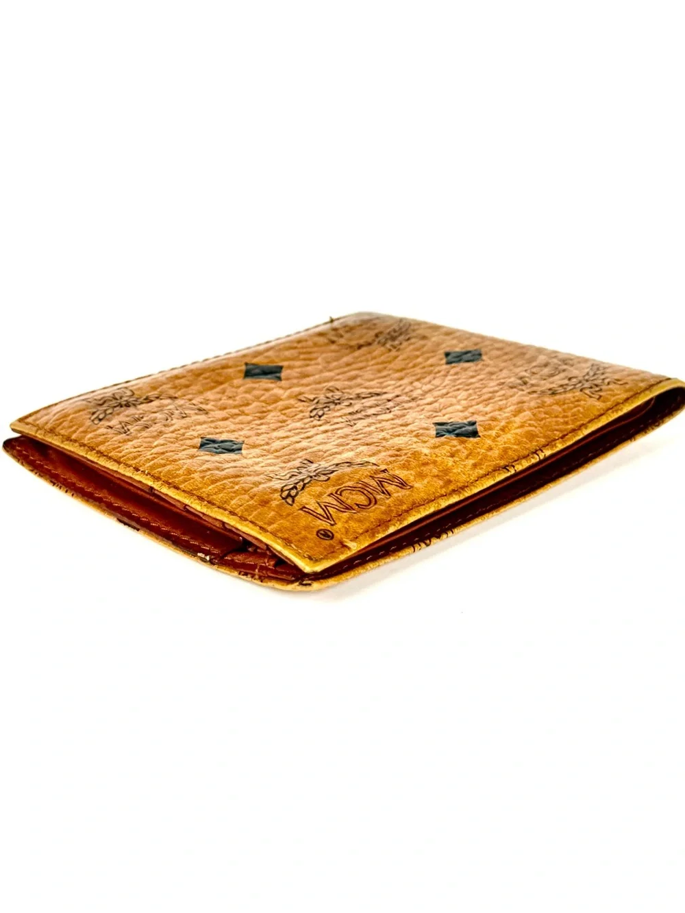 MCM Visetos Cognac Bifold Wallet | Men’s Leather Wallet | Vintage